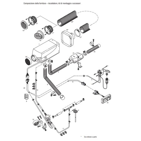 Chauffage d'appoint Eberspächer Airtronic S2 12V/Diesel avec accessoires et EasyStart pro