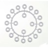 20 UDS. ARANDELA INFERIOR BLANCA 9003 AGUJERO 4,5 MM