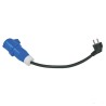 ADATTATORE maschio CE-femmina SCHUKO 16A - 250V CAVO H07RN-F3Gx1,5 mm2 - LUNGHEZZA 50 CM