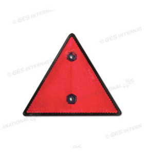 TRIANGLE REFLECTEUR 2 TROUS DE FIXATION ROUGE 155x135