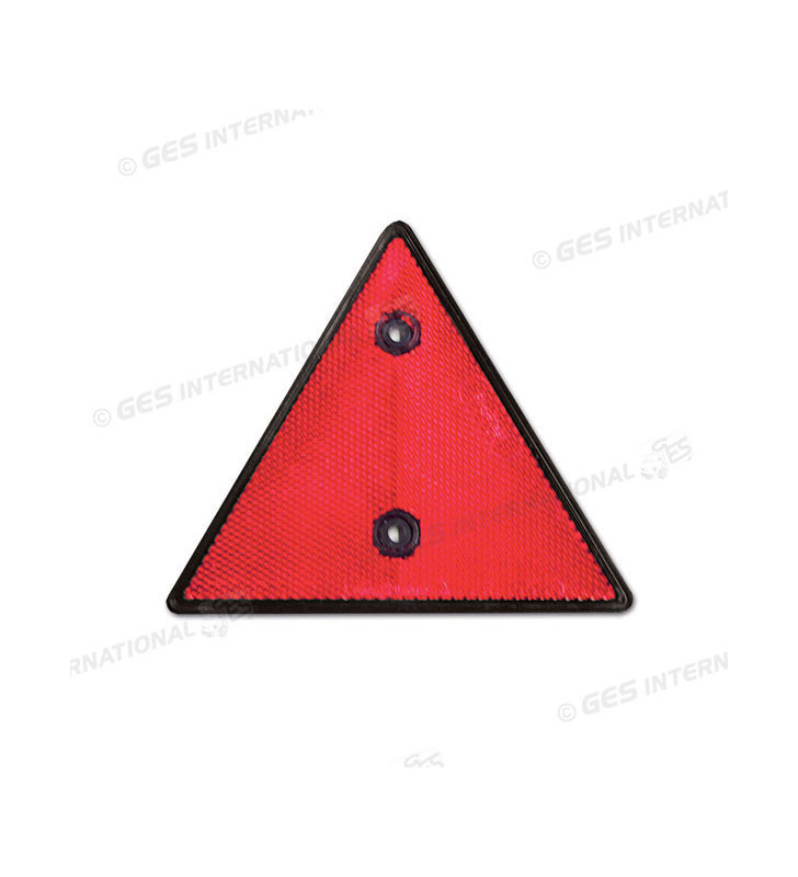 REFLECTOR TRIANGULO 2 AGUJEROS FIJACION ROJO 155x135