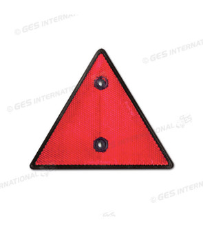 REFLECTOR TRIANGULO 2 AGUJEROS FIJACION ROJO 155x135