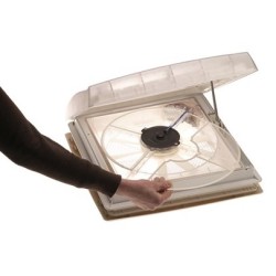 THULE VENT 12V PORTHOLE - 40X40CM MOTORIZED TRANSLUCENT WITH BLACKOUT ROLLOUT