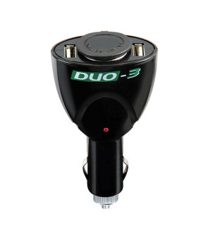 Duo-3, socket with USB, 12 / 24V