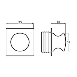 BALDACCI KIT AS239 POIGNÉE ABS CHROME POLI