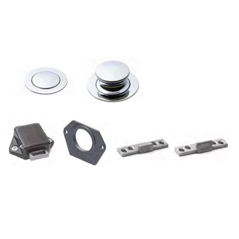 BALDACCI KIT AS238R MANIGLIA TONDA MINI IN ABS CROMO LUCIDO
