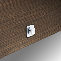 BALDACCI KIT AS1833 ZAMAK HANDLE SQUARE LARGE POLISHED CHROME