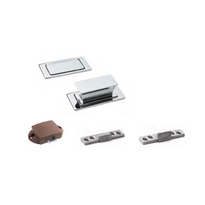 BALDACCI KIT AS1833 ZAMAK HANDLE SQUARE LARGE POLISHED CHROME