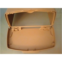 PAPELERA MARRÓN RAL1019 DE 20 LITROS PARA PUERTA HARTAL