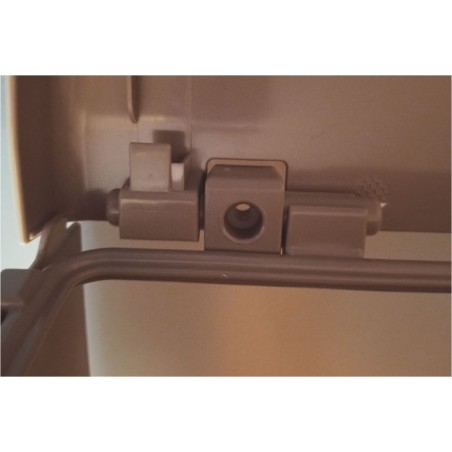 PAPELERA MARRÓN RAL1019 DE 20 LITROS PARA PUERTA HARTAL
