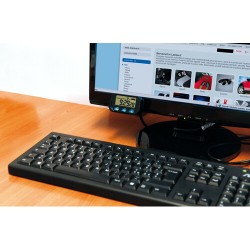 Digital clock 12V sticker large characters