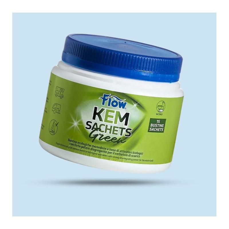 FLOW KEM GRÜN 15 BEUTEL SCHWARZES WASSER
