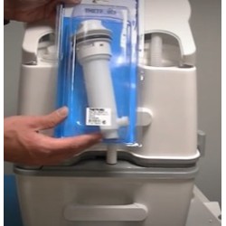 Piston pump, white color, for Porta Potti Excellence - 92401111