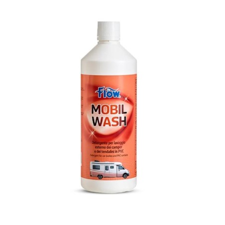 FLOW MOBIL WASH 1 LITRO DETERGENTE LAVADO EXTERIOR DE AUTOCARAVANAS Y TOLDOS DE PVC