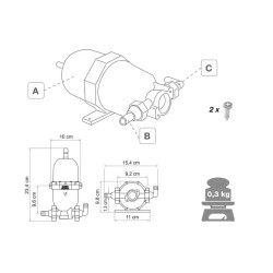 Ausdehnungsgefäß A20 FIAMMA - 0247801-2