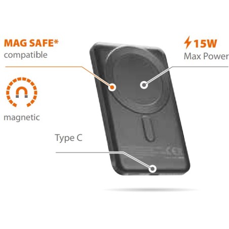 Power 5000, cargador portátil compatible con Optiline Case y tecnología MagSafe