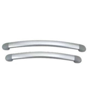 400 mm entrance handle in gray aluminum