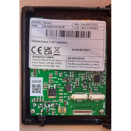 NDS DOMETIC TD283 Display di monitoraggio della temperatura della batteria e del regolatore solare