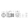 ROSI Domestic industrial adapter CEE 2P+T two-pin sockets + schuko 10-16A