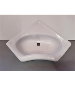 White corner sink 345x345 for VAN