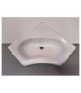 White corner sink 345x345 for VAN