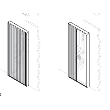 LIPPERT ELARA MM1750HX650X60 MM ZANZARIERA IN PVC COLORE 9010 PER PORTE DI AUTOCARAVAN