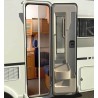 MOUSTIQUAIRE LIPPERT ELARA 1970HX606X60 MM EN PVC COULEUR 9010 POUR PORTES DE CAMPING-CAR