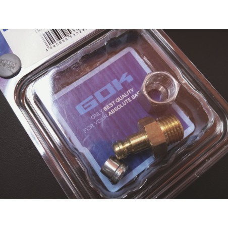 GOK Nipplo di ricambio innesto rapido attacco per tubo rame 8 mm