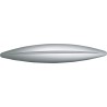 BALDACCI - Mango de zamak plateado - 180 x 28 mm para puertas