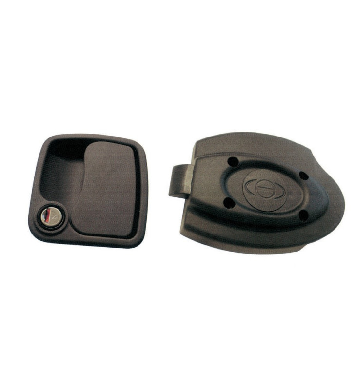 EUROGARAGE STANDARD ZADI BLACK DOOR LOCK