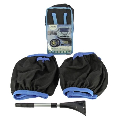 OPTIMA Snow Socks Size L for CAMPER, VAN OR CAMPERVAN with parazza scraper included