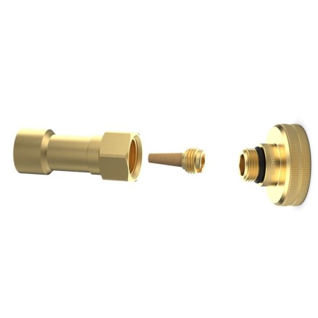DREHMEISTER KIT Adattatore con filtro per carico diretto bombola CAMPKO con adattatore DISH diametro 22