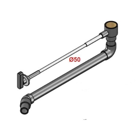 TRIGANO KIT COMPLETO VALVOLA DI SCARICO 1,5 POLLICI
