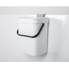Contenedor de basura blanco CAMP4 3 litros - 15,6x12x20,5 cm - con tapa