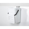 Contenedor de basura blanco CAMP4 3 litros - 15,6x12x20,5 cm - con tapa