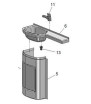 SOUS-ÉVIER STD BLANC PORTE ALUMINIUM 03/06