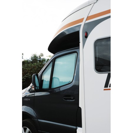 PAAR Seitenjalousien aus dem 2019 REMIS IV Führerstand – Mercedes Benz Sprinter grau mit Zugangsgriff