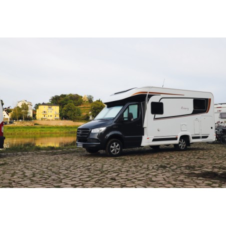 PAIR of Side Blinds from 2019 REMIS IV Cab - Mercedes Benz Sprinter grey without access handle