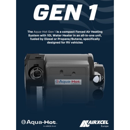 SISTEMA COMBINADO DE CALEFACCIÓN AQUA-HOT GEN1 D4 E – DIÉSEL DE 4 KW + 220 V+ ACCESORIOS