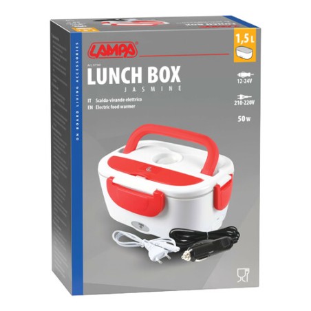 LAMPA Lunchbox, elektrischer Lebensmittelwärmer - 1,5 L - 12/24V+220V - 50W