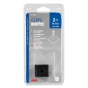 Clips auto-accoupleurs LAMPA Duotec, trou central, ensemble de 2 - 30x30 mm