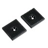 LAMPA Duotec self-coupling clips, centre hole, set of 2 - 30x30 mm