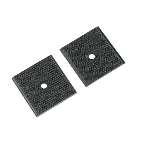 Clips LAMPA Pressotex, agujero central, conjunto de 2 piezas - 35x35 mm