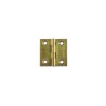 3x3 flat milled hinge in satin brass