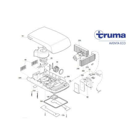 Carte de circuit imprimé Aventa Eco TRUMA - 40091-84100