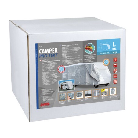TAPA DE ALMACENAMIENTO LAMPA L CM 270x238x650 CAMPER RESISTENTE AL AGUA Y TRANSPIRABLE