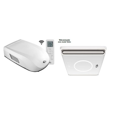 Technologie d’onduleur double climatiseur EZA 2700W WHITE Smart POWER - confort acoustique encore plus élevé (seulement 35-45 dB