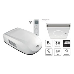 Technologie d’onduleur double climatiseur EZA 2700W WHITE...
