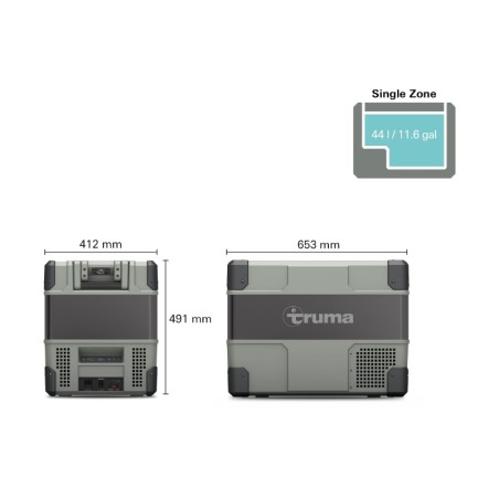 Truma Kühler C44 Kompressorkühler – Einzelzone 43 Liter – DC 12/24 V, AC 100-240 V