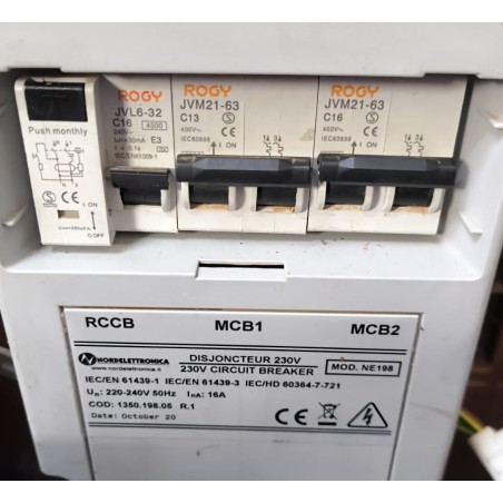 Nordelettronica MODULO 220V ART - NE198NEW 16A_4 PIN TRIGANO – Boîte de sécurité 1350.198.05